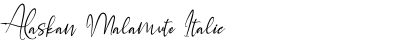 Alaskan Malamute Italic